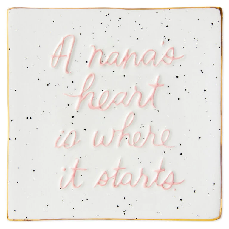 Hallmark A Nana's Heart Ceramic Tile Quote Sign, 6x6 3 Hallmark A Nana's Heart Ceramic Tile Quote Sign, 6x6
