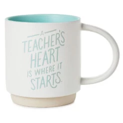 Hallmark A Teacher's Heart Mug, 16 Oz.