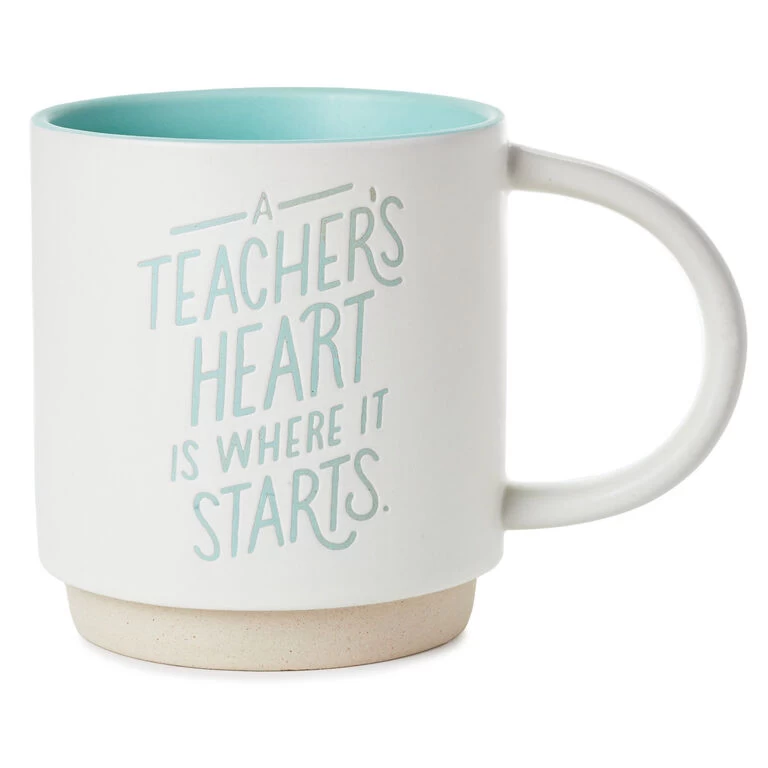 Hallmark A Teacher's Heart Mug, 16 Oz. 3 Hallmark A Teacher's Heart Mug, 16 Oz.