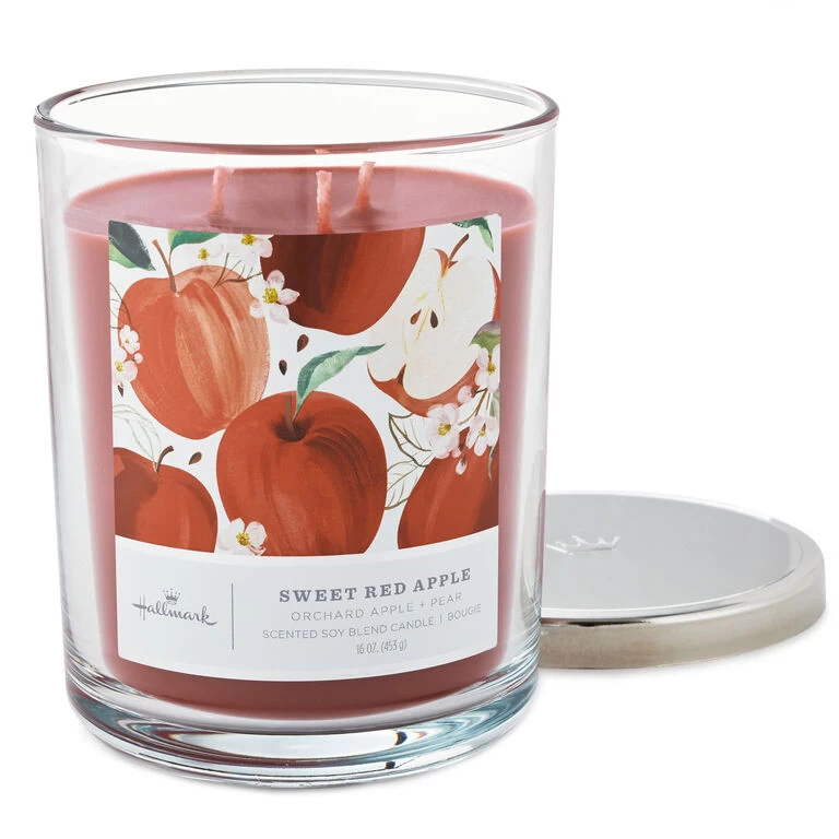 Hallmark Sweet Red Apple 3-Wick Jar Candle, 16 Oz. 5 Hallmark Sweet Red Apple 3-Wick Jar Candle, 16 Oz. - Image 3