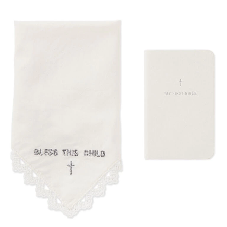 Hallmark Commemorative Handkerchief And First Bible Set 4 Hallmark Commemorative Handkerchief And First Bible Set - Image 2