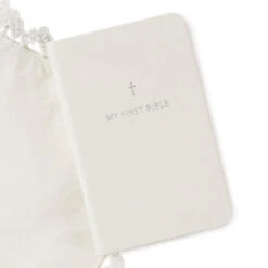 Hallmark Commemorative Handkerchief And First Bible Set 10 Hallmark Commemorative Handkerchief And First Bible Set -Toy Store Babys First Bible Book and Handkerchief Set 1BBY4787 04
