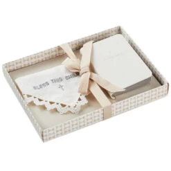 Hallmark Commemorative Handkerchief And First Bible Set 11 Hallmark Commemorative Handkerchief And First Bible Set -Toy Store Babys First Bible Book and Handkerchief Set 1BBY4787 05