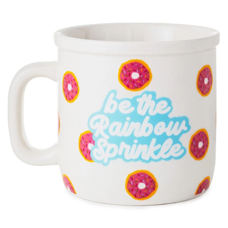 Hallmark Be The Rainbow Sprinkle Ceramic Mug, 15 Oz. 3 Hallmark Be The Rainbow Sprinkle Ceramic Mug, 15 Oz.