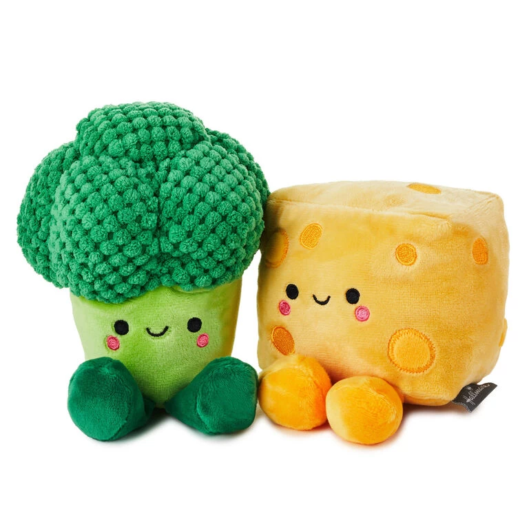 Hallmark Better Together Broccoli And Cheese Magnetic Plush, 5.75" 3 Hallmark Better Together Broccoli And Cheese Magnetic Plush, 5.75"