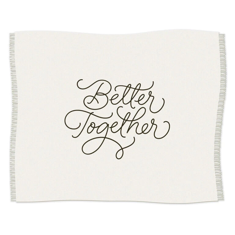 Hallmark Better Together Embroidered Throw Blanket, 80x60 3 Hallmark Better Together Embroidered Throw Blanket, 80x60