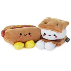 Hallmark Better Together Hot Dog And S'More Magnetic Plush, 4"