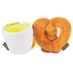 Hallmark Better Together Pretzel And Cheese Dip Magnetic Plush, 5" -Toy Store Better Together Pretzel and Cheese Dip Magnetic Plush 1KID2093 03