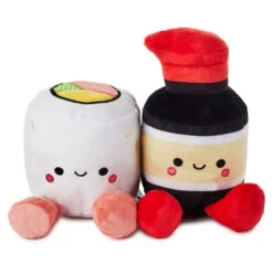 Hallmark Better Together Sushi And Soy Sauce Magnetic Plush, 5.25"
