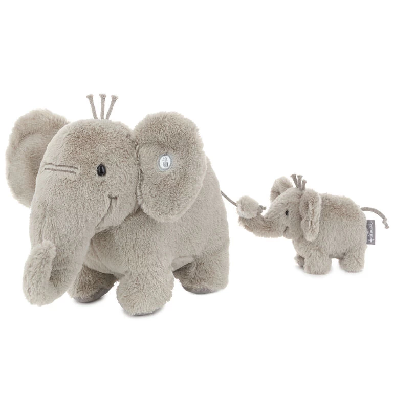Hallmark Big And Little Elephant Singing Stuffed Animals With Motion, 8" 3 Hallmark Big And Little Elephant Singing Stuffed Animals With Motion, 8"
