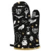 Hallmark Harry Potter™ Magical Icons Oven Mitt -Toy Store Black Oven Mitt With Harry Potter Icons Design 1HPO1102 01