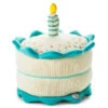 Hallmark Birthday Cake Musical Plush With Light 2 Hallmark Birthday Cake Musical Plush With Light -Toy Store Blue and White Plush Birthday Cake With Candle 1BBY4860 01