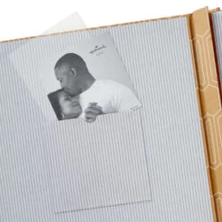 Hallmark Hexagons On Kraft Large Refillable Photo Album -Toy Store Brown Kraft Paper Geometric Refillable Photo Album 1EDY3155 04