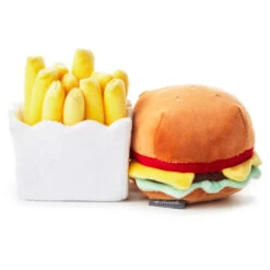 Hallmark Better Together Burger And Fries Magnetic Plush, 5" 7 Hallmark Better Together Burger And Fries Magnetic Plush, 5" -Toy Store Cheeseburger and French Fries Magnetic Plush 1KID1643 03