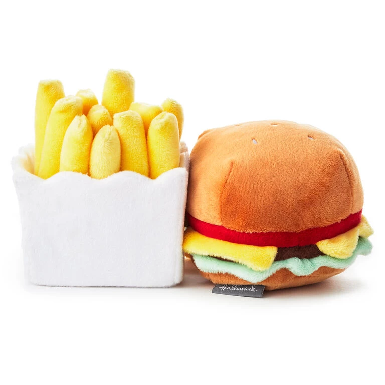 Hallmark Better Together Burger And Fries Magnetic Plush, 5" 5 Hallmark Better Together Burger And Fries Magnetic Plush, 5" - Image 3