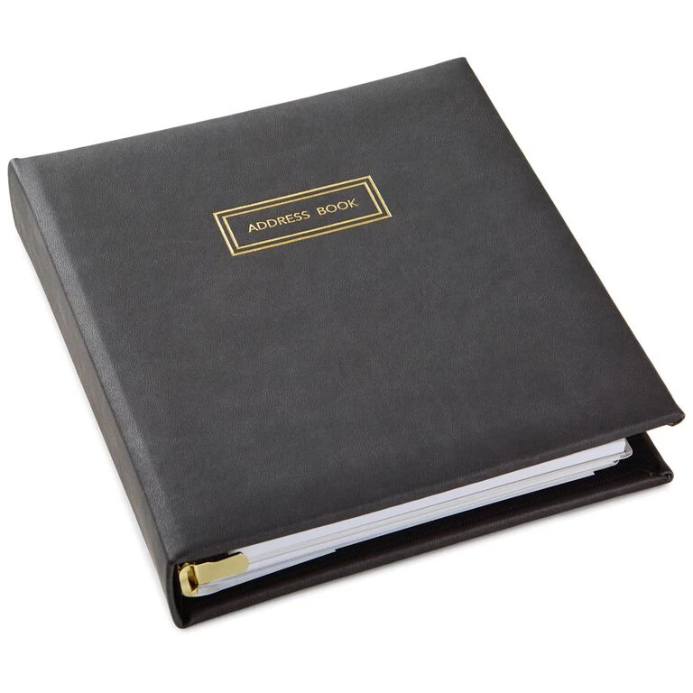 Hallmark Classic Charcoal Address Book 3 Hallmark Classic Charcoal Address Book