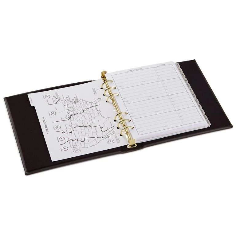 Hallmark Classic Charcoal Address Book 4 Hallmark Classic Charcoal Address Book - Image 2