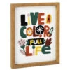 Hallmark Color Full Life Framed Quote Sign, 8x10 -Toy Store Color Full Life Framed Embroidered Quote Sign 1SNN1078 01