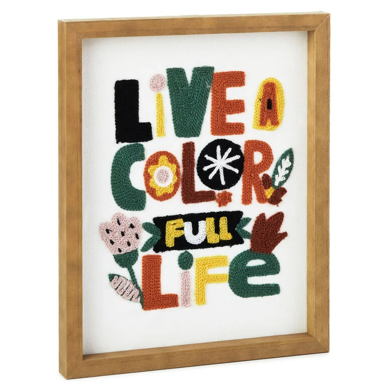 Hallmark Color Full Life Framed Quote Sign, 8x10 3 Hallmark Color Full Life Framed Quote Sign, 8x10