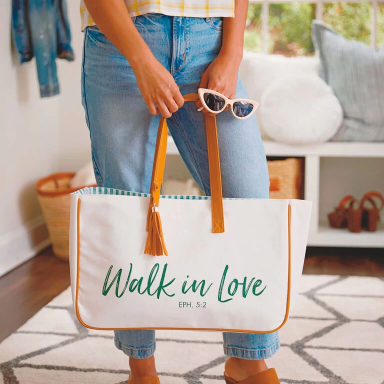 Hallmark Walk In Love Canvas Tote Bag 4 Hallmark Walk In Love Canvas Tote Bag - Image 2