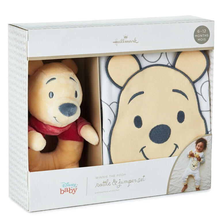 Hallmark Disney Baby Winnie The Pooh Rattle And Jumper Set, 3-6 Months 5 Hallmark Disney Baby Winnie The Pooh Rattle And Jumper Set, 3-6 Months - Image 3