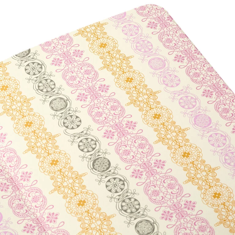 Hallmark Embossed Border Fuchsia Faux Leather Notebook 8 Hallmark Embossed Border Fuchsia Faux Leather Notebook - Image 6