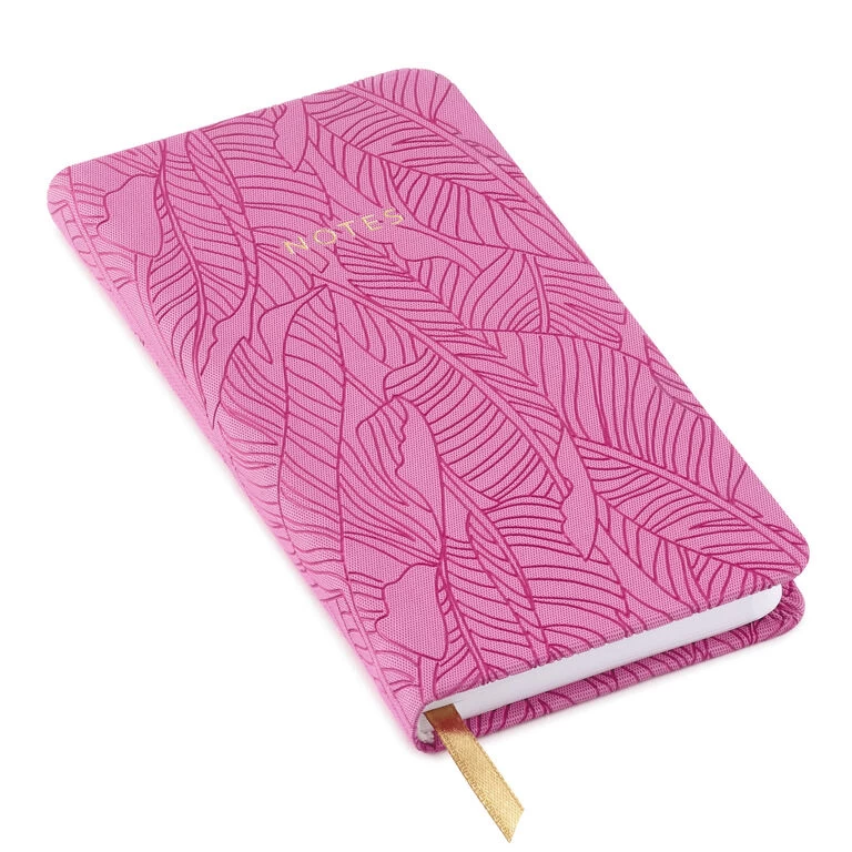 Hallmark Etched Leaves Pink Slim Notebook 3 Hallmark Etched Leaves Pink Slim Notebook