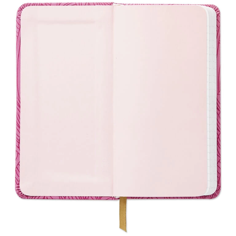 Hallmark Etched Leaves Pink Slim Notebook 5 Hallmark Etched Leaves Pink Slim Notebook - Image 3