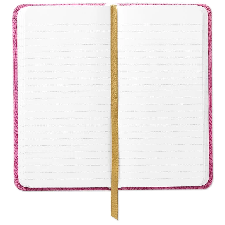 Hallmark Etched Leaves Pink Slim Notebook 6 Hallmark Etched Leaves Pink Slim Notebook - Image 4