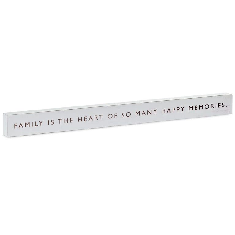 Hallmark Family Is The Heart Wood Quote Sign, 23.5x2 3 Hallmark Family Is The Heart Wood Quote Sign, 23.5x2