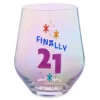 Hallmark Finally 21 Stemless Wine Glass, 16 Oz. -Toy Store Finally 21 Stemless Wine Glass 1BID1089 01