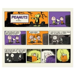 Hallmark Peanuts® Franken-Snoopy Comic Blanket, 50x60 -Toy Store Frankenstein Snoopy Comic Strip Blanket 1HGN1516 03