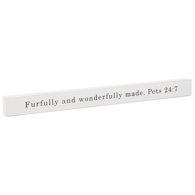 Hallmark Furfully And Wonderfully Made Wood Quote Sign, 23.5x2 3 Hallmark Furfully And Wonderfully Made Wood Quote Sign, 23.5x2