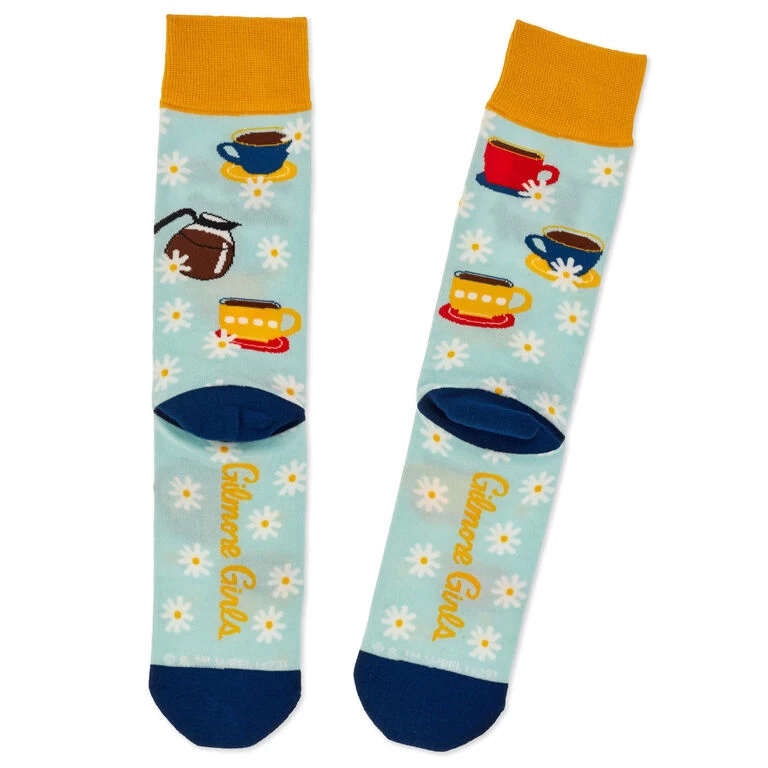 Hallmark Gilmore Girls Life's Short, Talk Fast Crew Socks 3 Hallmark Gilmore Girls Life's Short, Talk Fast Crew Socks - Image 2
