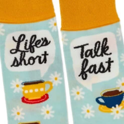 Hallmark Gilmore Girls Life's Short, Talk Fast Crew Socks 7 Hallmark Gilmore Girls Life's Short, Talk Fast Crew Socks -Toy Store Gilmore Girls Lifes Short Talk Fast Crew Socks 1PCL1011 03