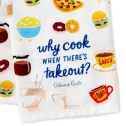 Hallmark Gilmore Girls Why Cook Tea Towel 8 Hallmark Gilmore Girls Why Cook Tea Towel -Toy Store Gilmore Girls Why Cook Kitchen Towel 1PCL1009 03