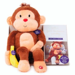Hallmark Goin' Bananas Monkey Singing Stuffed Animal, 12" 10 Hallmark Goin' Bananas Monkey Singing Stuffed Animal, 12" -Toy Store Goin Bananas Interactive Monkey Stuffed Animal With Sound 1PSB2187 04