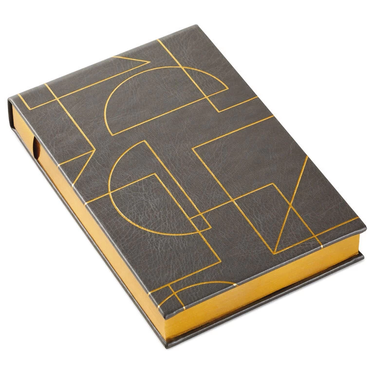 Hallmark Gold Geometric Faux Leather Small List Pad 3 Hallmark Gold Geometric Faux Leather Small List Pad
