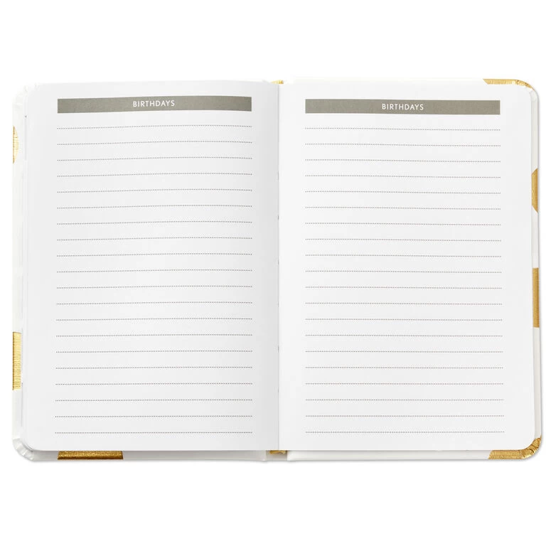 Hallmark Gold Polka Dots Address Book 7 Hallmark Gold Polka Dots Address Book - Image 5