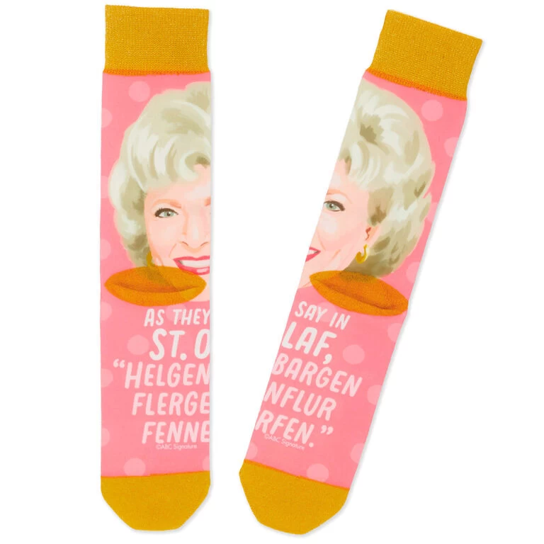 Hallmark Rose The Golden Girls St. Olaf Novelty Crew Socks 4 Hallmark Rose The Golden Girls St. Olaf Novelty Crew Socks - Image 2