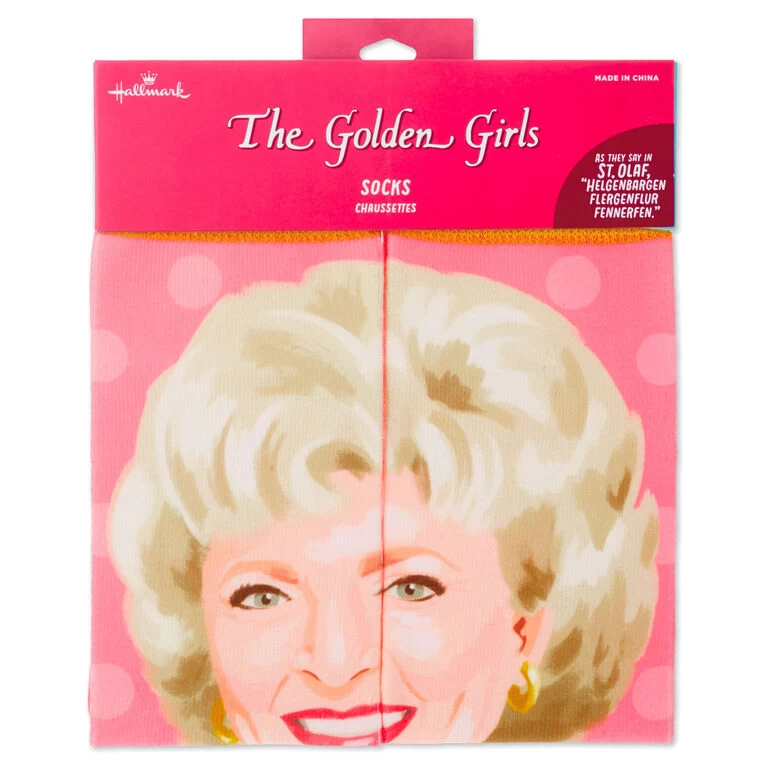 Hallmark Rose The Golden Girls St. Olaf Novelty Crew Socks 6 Hallmark Rose The Golden Girls St. Olaf Novelty Crew Socks - Image 4