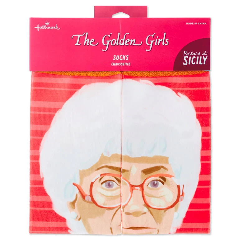 Hallmark Sophia The Golden Girls Sicily Novelty Crew Socks 6 Hallmark Sophia The Golden Girls Sicily Novelty Crew Socks - Image 4