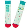 Hallmark Par-tee On Golf Funny Crew Socks 2 Hallmark Par-tee On Golf Funny Crew Socks -Toy Store Golf Balls and Tees Funny Novelty Crew Socks 1SOX2077 01