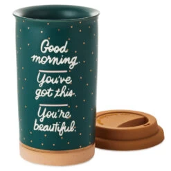 Hallmark Good Morning Ceramic Travel Mug, 12 Oz. 7 Hallmark Good Morning Ceramic Travel Mug, 12 Oz. -Toy Store Good Morning Ceramic Travel Mug 1SNN1079 03
