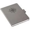 Hallmark Gray Etched Compass Faux Leather Notebook 1 Hallmark Gray Etched Compass Faux Leather Notebook -Toy Store Gray Etched Compass Faux Leather Notebook 1HWJ1851 01