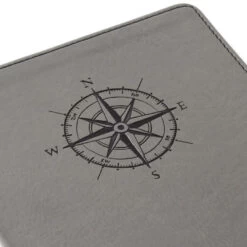 Hallmark Gray Etched Compass Faux Leather Notebook 13 Hallmark Gray Etched Compass Faux Leather Notebook -Toy Store Gray Etched Compass Faux Leather Notebook 1HWJ1851 05