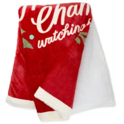 Hallmark Channel Red Oversized Blanket, 60x80 -Toy Store Hallmark Channel FamilySized Blanket 1XKT3505 03