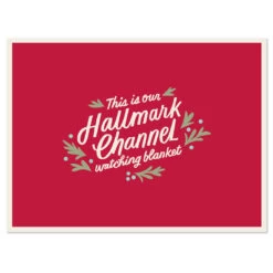 Hallmark Channel Red Oversized Blanket, 60x80 -Toy Store Hallmark Channel FamilySized Blanket 1XKT3505 04