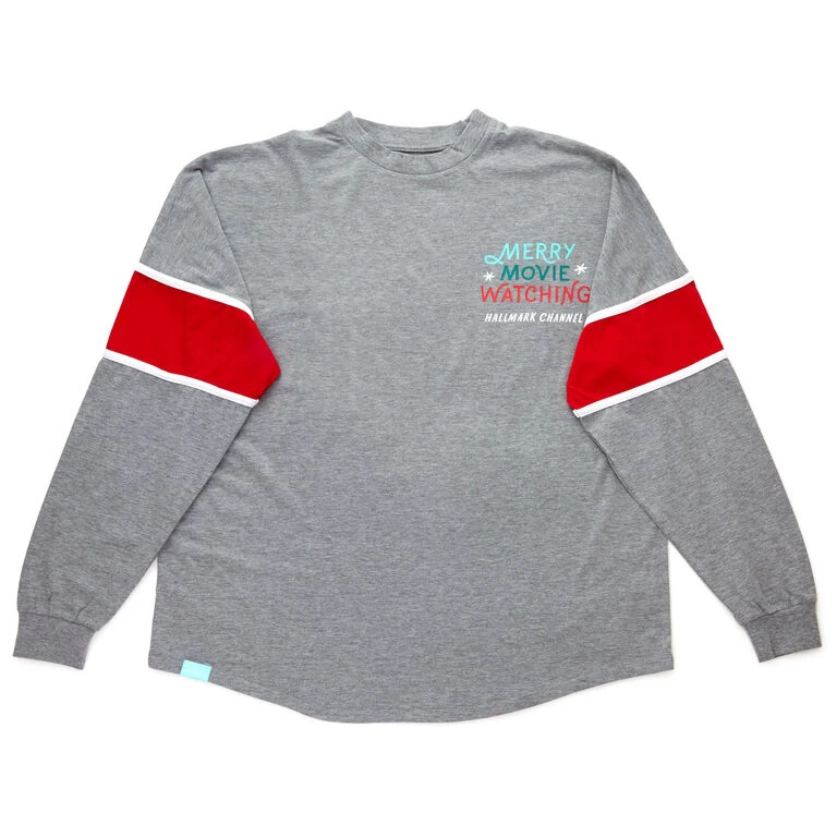 Hallmark Channel Merry Movie Watching Long Sleeve Jersey, X-Large 3 Hallmark Channel Merry Movie Watching Long Sleeve Jersey, X-Large