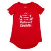 Hallmark Channel Only Awake Oversized Women's Red Sleep Shirt, Small/Medium 1 Hallmark Channel Only Awake Oversized Women's Red Sleep Shirt, Small/Medium -Toy Store Hallmark Channel Only Awake Sleep Shirt 1XKT3531 01